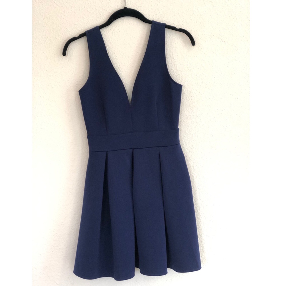 ALYTHEA Royal Blue Skater Dress
